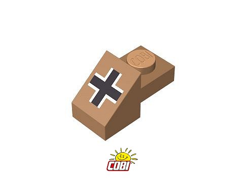1x1 skos z 1x1 1/3, krzyż niemiecki mini